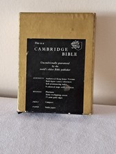 Cambridge Compact Bible King James Silver Edge , French Morocco Blue