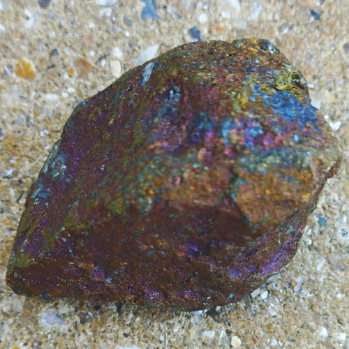 Natural unpolished peacock ore - natural,