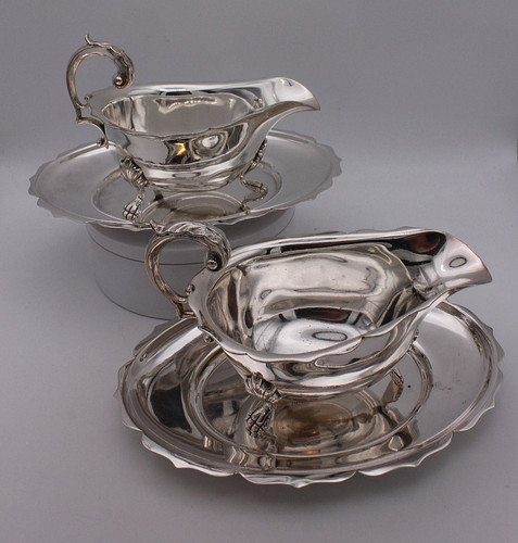 Pair silver plated - pair, of