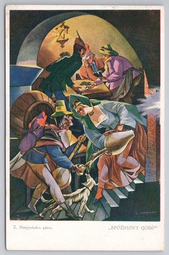 Zofia stryjenska art postcard - art,