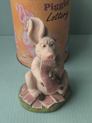 Piggin lottery figurine - lottery, in