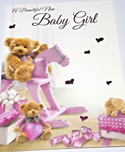 Baby girl card - girl, card.
