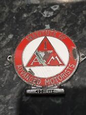 Vintage car badges Institute of Advanced Motorists Radiator Badge