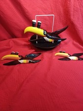 Carltonware Set of Three Wall Mounted Guinness Flying Toucans perfect condition