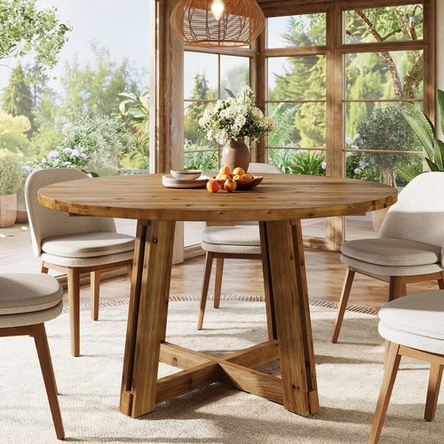 120cm solid wood round - 120cm,