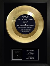 GOLD RECORD DISC AWARD - ANY