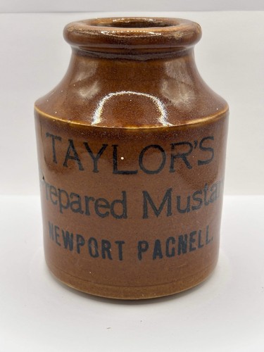 Old large advertising - , jar