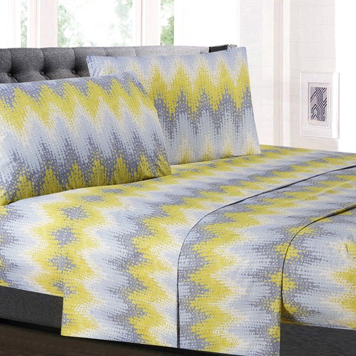 Malibu chevron printed piece - printed, 4-piece