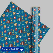 Harry Potter Wrapping Paper 12m Total Length 3 rolls 4m Gift Wrap FSC Approved
