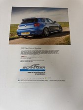 Original F20 BMW M135i AC Schnitzer Estoril Blue Advert Poster Man Cave Retro