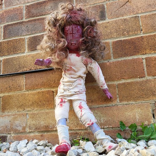 Ooak creepy gothic doll - gothic,