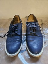 Vanessa Wu Leather Blue Womens Oxford Style Lace up Shoes Size 5