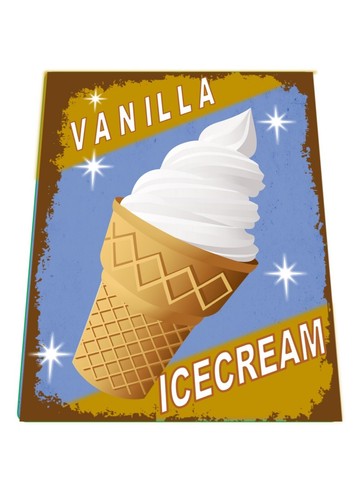 Ice cream sign - vinatge, style