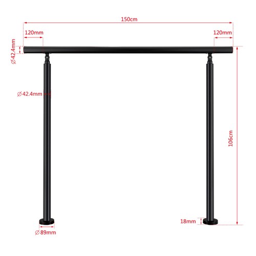 Stainless steel handrail
