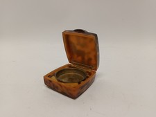 Vintage Tortoiseshell Pill Box 2" x 2" 