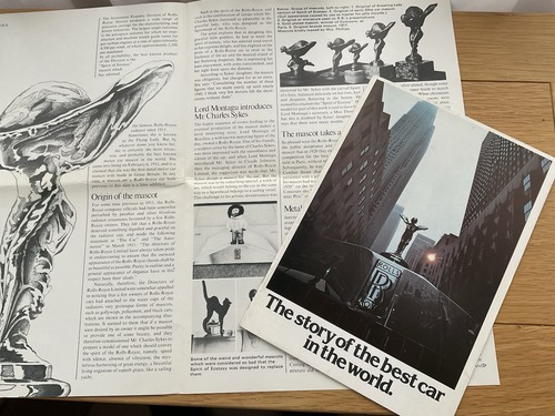 Rolls royce brochures c1970 - brochures,