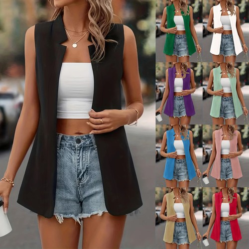 Ladies womens sleeveless open - womens,