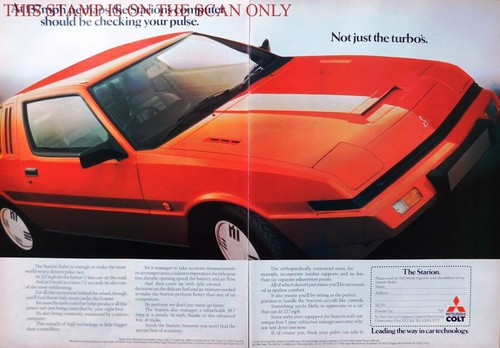 Mitsubishi colt starion - mitsubishi, 'starion'