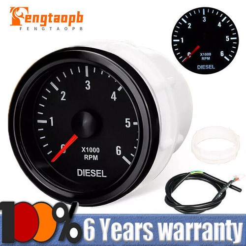 52mm 6000 rpm tachometer - 0-6000,
