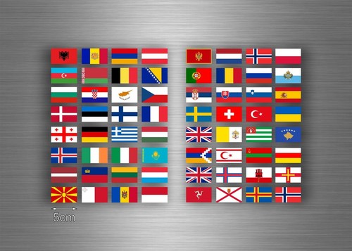 Set 64x sticker european