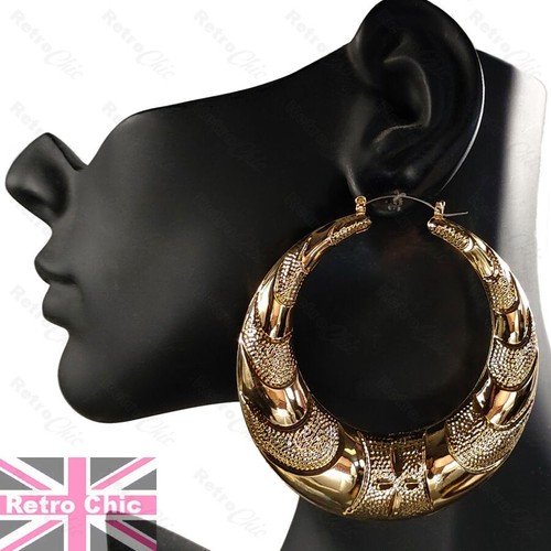 Creole hoops textured - 3"creole,