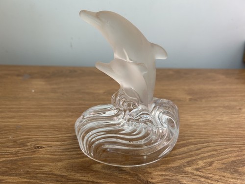 Glass dolphin calf - glass, &