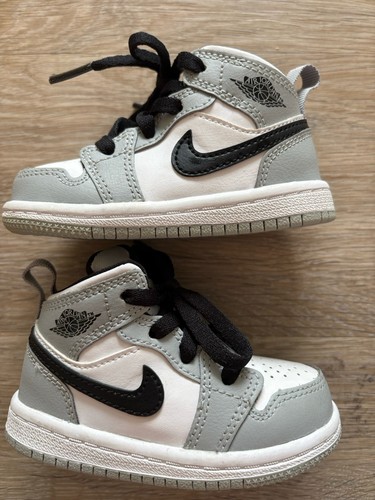 Boys white grey nike air - &,