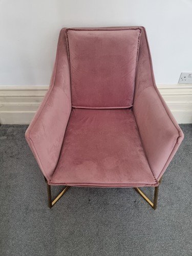 Large blush velvet - velvet, accent