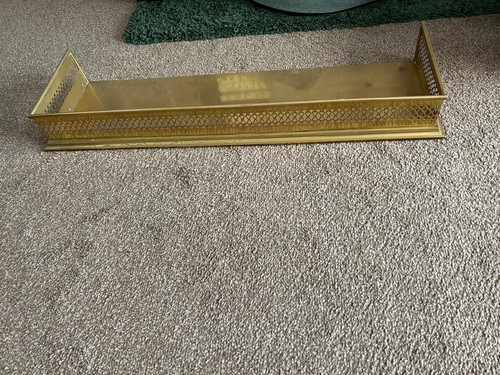 Brass fire fender vintage - fender,