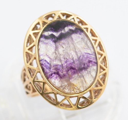 Vintage 9ct gold blue - vintage,