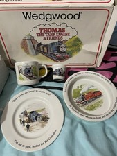 Wedgewood Thomas The Tank Engine 4 piece dinner Set, Dish, Plate, Cup & Egg Cup.