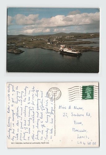 Vintage postcard hebrides - vintage, m.v.