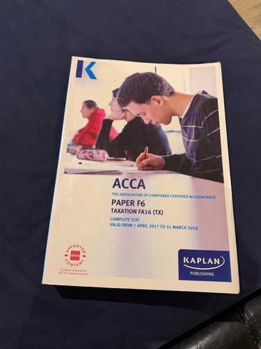 Acca taxation fa2016 - f6,