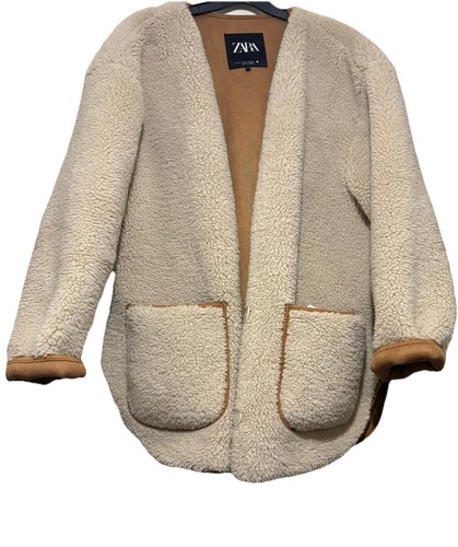 Zara faux shearling double - zara,