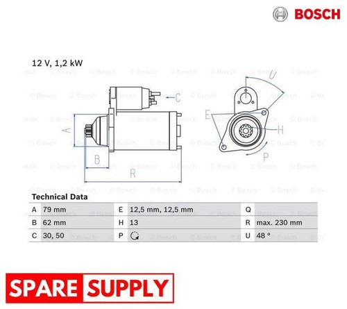 Starter bosch 986 - 986, 029