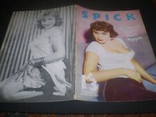 1959 glamour stockings magazine SPICK  No 64 cover girl zahra norbo nancy robers