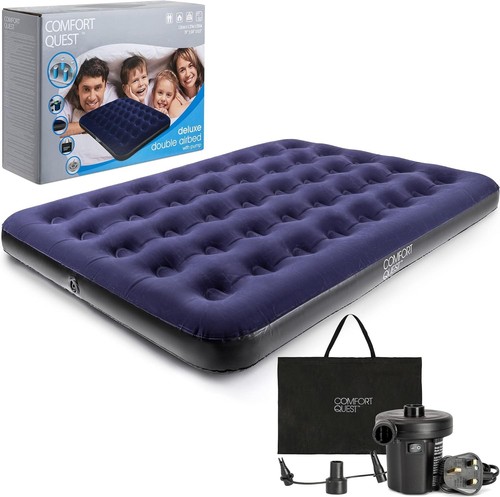 Bestway double airbed flocked - bestway,