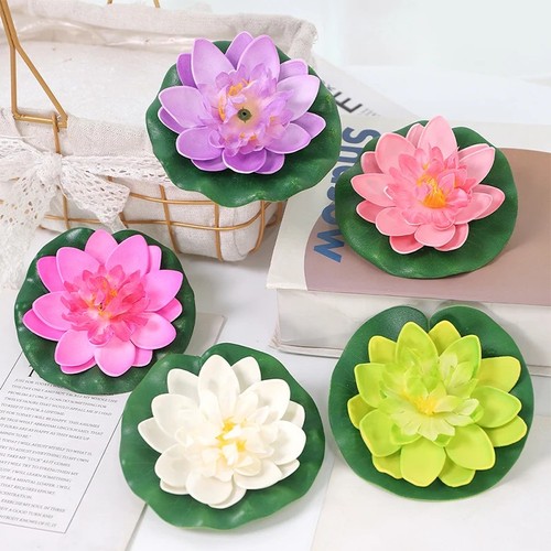 5pcs artificial lotus - 5pcs, water