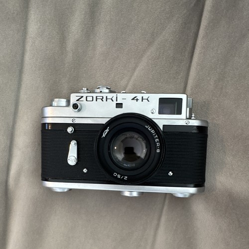 Zorki silver rangefinder - 4k,