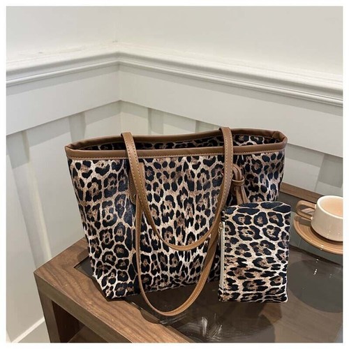Leopard print canvas tote - canvas,