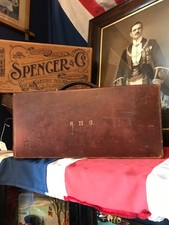 Antique Masonic Regalia Tooled Leather Case RAOB Freemason initialled S.H.C