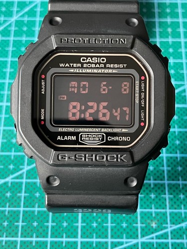 Casio shock 5600ms black - g-shock,