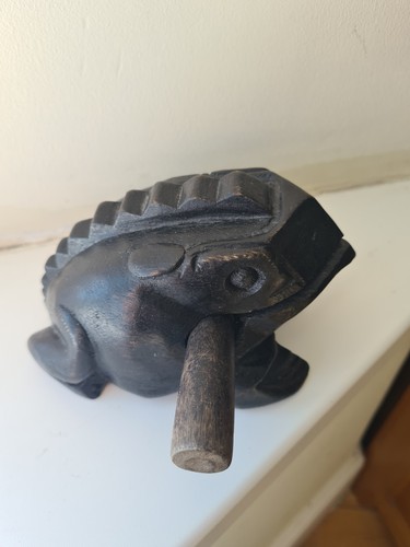 Guiro handcarved wooden - guiro,