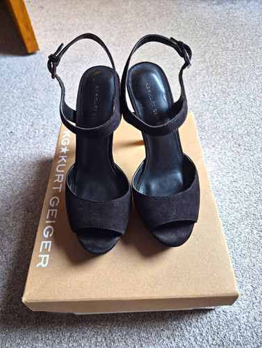 Kurt geiger black suede - kg,