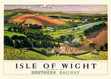 Vintage Railway Poster IOW