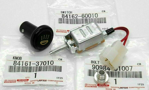Fog lamp switch knob nut - knob, set