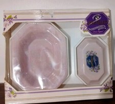 VINTAGE Aidee Devon Violets Original English Perfume Luxury Soap & Ceramic Dish