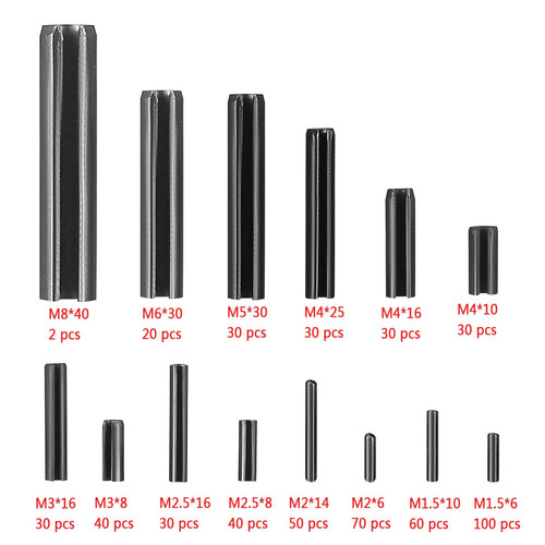 602 pcs steel slotted - 602, spring