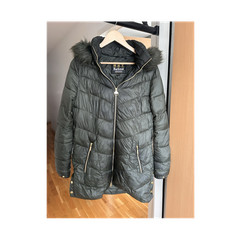 Barbour Puffer Coat with Fur
