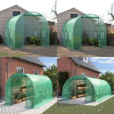 Polytunnel Greenhouse Tent Round Top Poly Tunnels Gardening Walk Window Outdoor